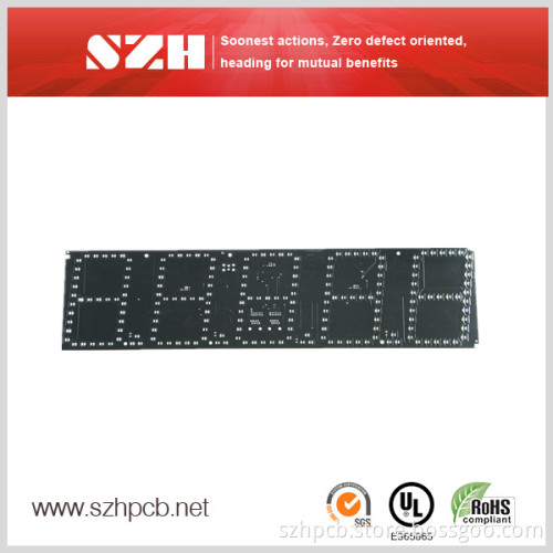 6layers Solder Mask Black Matt HASL Mulilayer PCB